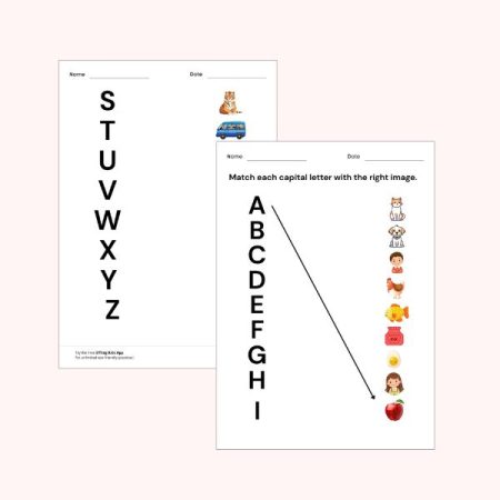 uppercase-a-z-matching-color-worksheets